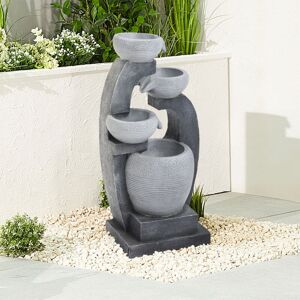 Warmiehomy - Outdoor Solar Powered Resin Water Fountain Rockery Decor