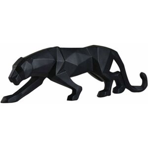 Tinor - Panther Sculpture Ornaments, Panther Sculpture/Statue Modern Geometric Resin Leopard Ornaments/Art Craft Decor for Home Library Window Store