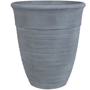 Beliani - Plant Pot Grey Modern Indoor Outdoor Stone Mixture ø 50 cm Katalima - Grey