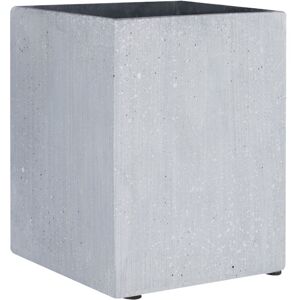 Grey Polyresin Small Square Vase - Premier Housewares