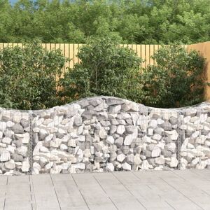 Royalton - Arched Gabion Basket 200x50x80/100 cm Galvanised Iron