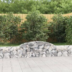 Arched Gabion Baskets 11 pcs 300x30x40/60 cm Galvanised Iron - Royalton