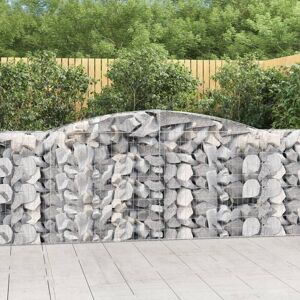 Arched Gabion Baskets 20 pcs 400x50x100/120 cm Galvanised Iron - Royalton