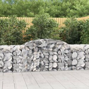 Arched Gabion Baskets 30 pcs 300x50x80/100 cm Galvanised Iron - Royalton