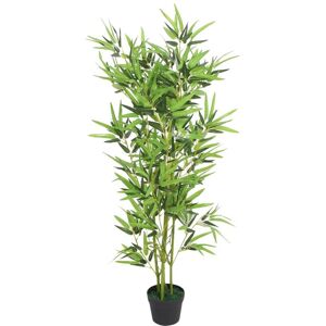 Berkfield Home - Royalton Artificial Bamboo Plant with Pot 120 cm Green