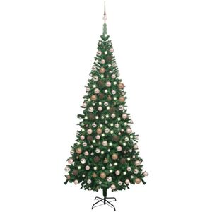 Royalton Artificial Christmas Tree with LEDs&Ball Set L 240 cm Green