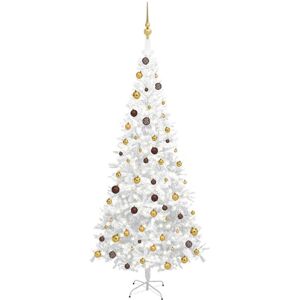 Artificial Christmas Tree with LEDs&Ball Set l 240 cm White - Royalton