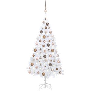 Artificial Christmas Tree with LEDs&Ball Set White 120 cm pvc - Royalton