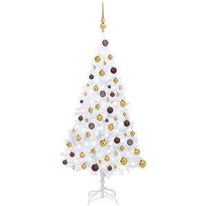 Artificial Christmas Tree with LEDs&Ball Set White 120 cm pvc - Royalton