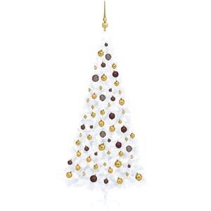 Royalton Artificial Half Christmas Tree with LEDs&Ball Set White 240 cm