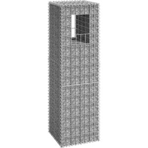 BERKFIELD HOME Royalton Gabion Basket Post 40x40x140 cm Iron