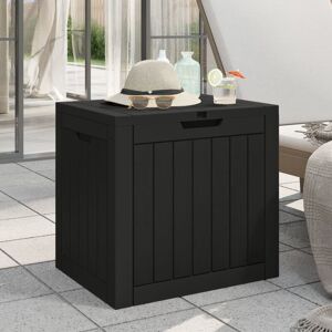 Berkfield Home - Royalton Garden Storage Box Black 55.5x43x53 cm Polypropylene