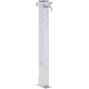 Berkfield Home - Royalton Garden Water Column 100 cm Stainless Steel Square