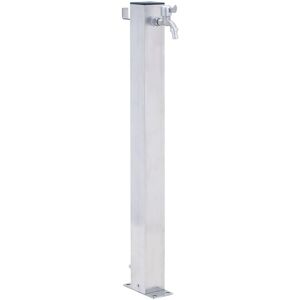 Berkfield Home - Royalton Garden Water Column 80 cm Stainless Steel Square