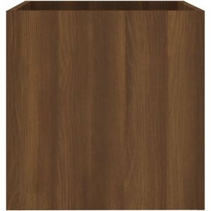 Royalton - Planter Box Brown Oak 40x40x40 cm Engineered Wood