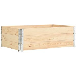 Raised Beds 3 pcs 50x150 cm Solid Pine Wood (310055) - Royalton