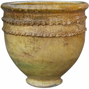 Biscottini - Sahara Desert terracotta vase glazed yellow finish