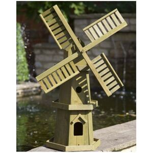 Smart Garden - Giant Wooden Windmill Wood Garden Ornament Pine 5020001