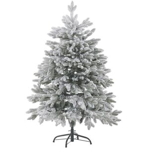 Beliani - Artificial Christmas Tree Scandinavian Style Snowed pvc 120 cm White Foraker - White