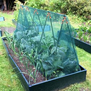 GARDENSKILL Super Cloche Strawberry Protection Cage with Bird Netting - 2.4m x 0.75m x 1m high