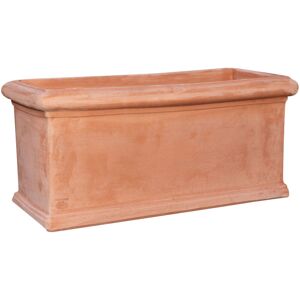 Biscottini - Terracotta flower box festooned 100% Made in Italy entirely Handmade