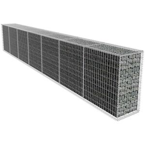 SWEIKO Gabion Wall with Cover Galvanised Steel 600x50x100 cm VDTD04652