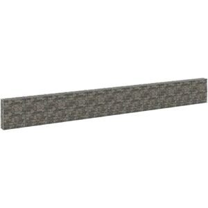 SWEIKO Gabion Wall with Covers Galvanised Steel 900x30x100 cm FF147817UK