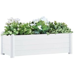 Sweiko - Garden Raised Bed pp White 100x43x35 cm FF313975UK