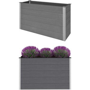 SWEIKO Garden Raised Bed wpc 150x50x91 cm Grey VDFF27931UK