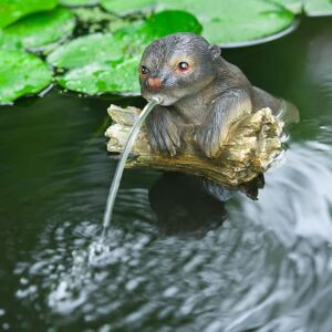 BERKFIELD HOME Ubbink Floating Spitter Garden Fountain Otter