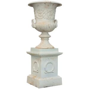 BISCOTTINI Vessel diam.120xH160 cm with W94xDP94xH128 cm cast iron made base