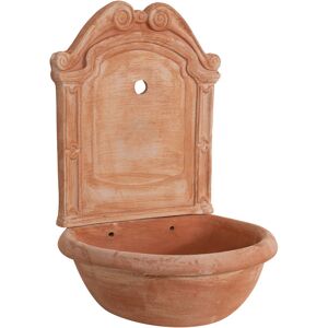 Biscottini - Terracotta garden fountain Outdoor and indoor wall fountain Wall fountains 64x45x36 cm Made in Italy Wall decoration handmade