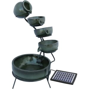 MONSTER SHOP Water Feature Garden Fountain Solar Powered Outdoor Garden