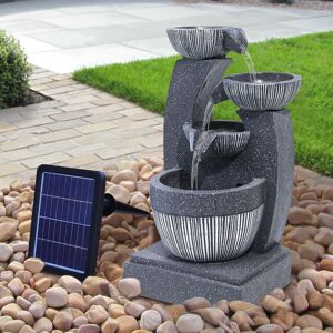 WARMIEHOMY Water Fountain Rockery Decoration Solar Powered Outdoor