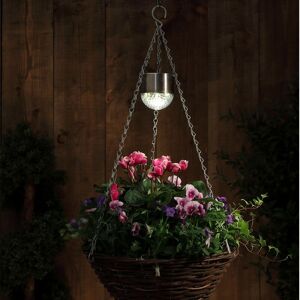 NOMA GARDEN ART 2 x Noma Solar Hanging Basket Lights Flower Planter Garden Spot Light 6619001
