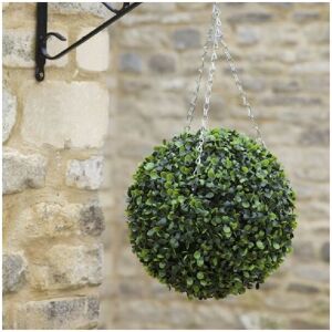 Garden Mile - Smart Garden Boxwood Artificial 30cm Garden Topiary Leaf Ball & Chain Hanging