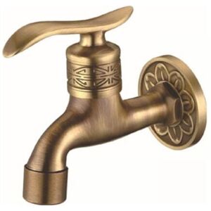 Cyslmuk - Full brass pull-out faucet, antique European quick-open faucet (antique)