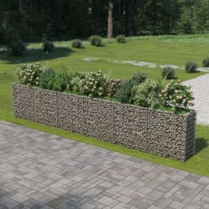 Bonnevie - Gabion Raised Bed,Planter,Plant pot,Flower box Galvanised Steel 540x50x100 cm VSVS602425