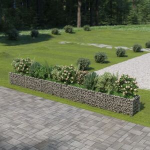 Bonnevie - Gabion Raised Bed,Planter,Plant pot,Flower box Galvanised Steel 540x50x50 cm CFW52582