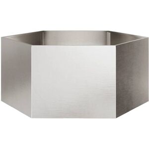 Bonnevie - Garden Planter,Plant pot,Flower box Hexagon 104x90x45 cm Stainless Steel VSVS796441