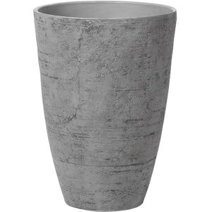 Beliani - Flower Planter Tall Stone Garden Plant Pot Indoor Outdoor Grey 43x60 cm Camia