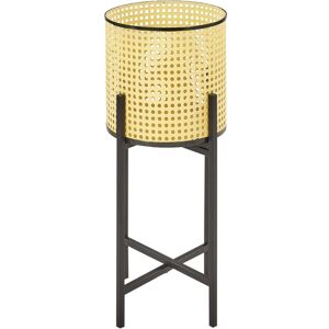Beliani - Plant Stand Indoor Flower Pot Round 25 x 25 x 60 cm Metal Beige Fallopia