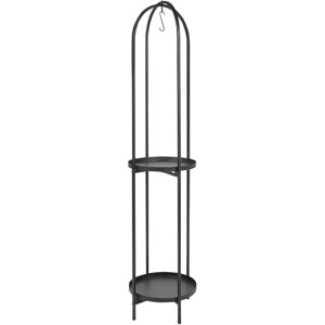 Beliani - Plant Stand Indoor Flower Stander Round 35 x 160 cm Metal Black Tamarix