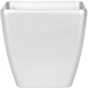 Beliani - Modern Silver Clay Flower Pot Fibreglass Indoor Outdoor 35 x 35 x 34 cm Astras