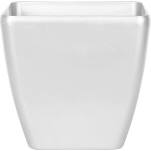 Beliani - Modern Silver Clay Flower Pot Fibreglass Indoor Outdoor 42 x 42 x 41 cm Astras