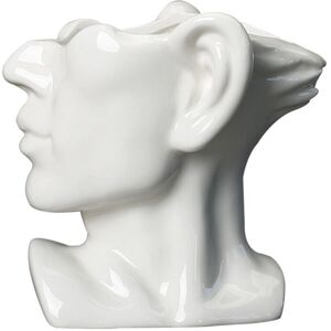 TLILY Portrait Statue Vase Planter Nordic Flower Pot Ceramic Indoor Desktop Plant Decoration with Drainage Hole-Male