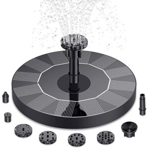 LONGZIMING Practical and Fashion2021 Solar Fountain Upgrade,Solar Pond Pump with 6 Effects Solar Water Pump Solar Floating Fountain Pump for Garden Pond or Bath