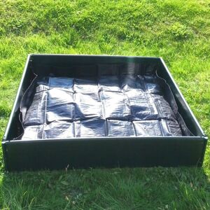 Gardenskill - Raised Bed / Planter Liner & Cover (1.25m x 1.25m x 0.15m high)