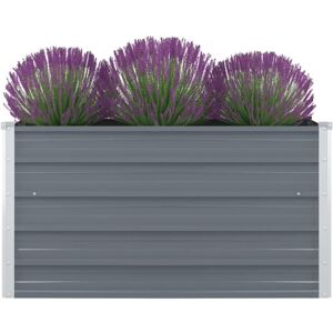 Vidaxl - Raised Garden Bed 100x100x45 cm Galvanised Steel Grey