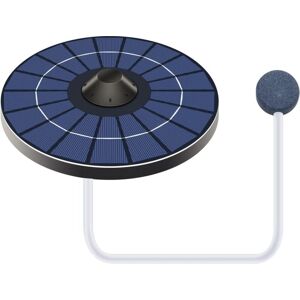 Memkey - Solar Pond Aerator, Oxygen Pump with Air Hose and Bubble Stone, Floating Water Tank, Oxygen Generator, Fish Fountain, Bird Bath, Circulate,